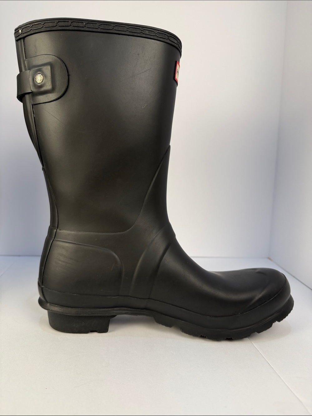 Hunter Black Mid-Calf Rain Boots - Picture 5 of 16